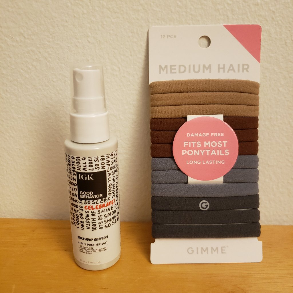 Igk Good Behavior 4-In-1 Prep Spray + Gimme Beauty Medium Hair Bands